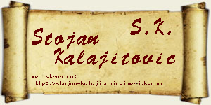 Stojan Kalajitović vizit kartica